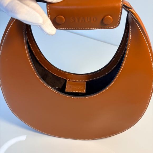 Staud Moon Bag in brown leather. Authentic. - Picture 7 of 14